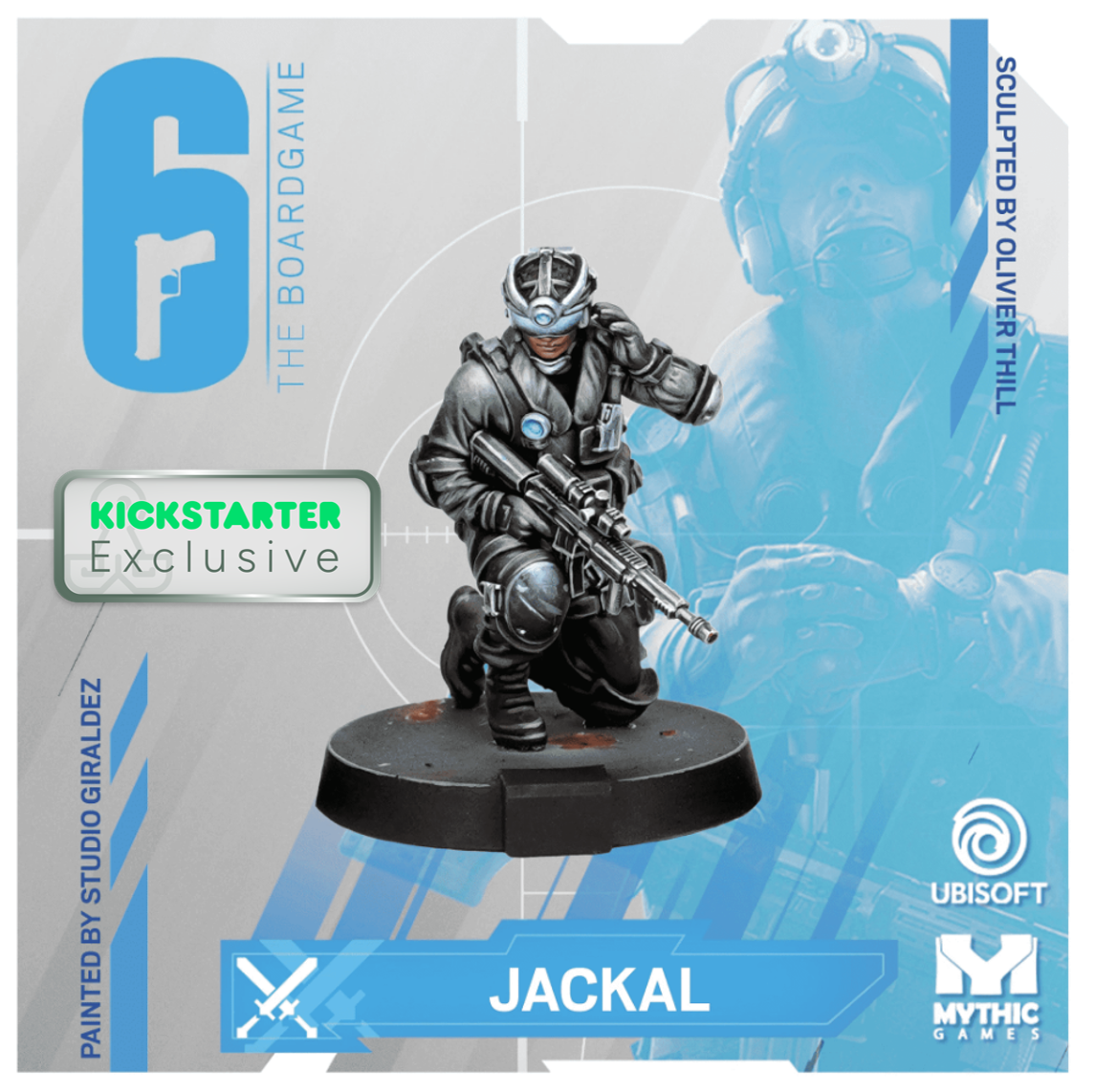 Kickstarter Exclusive Year 2 Expansion, Jackal Miniature, From 6: Siege - The Board Game
