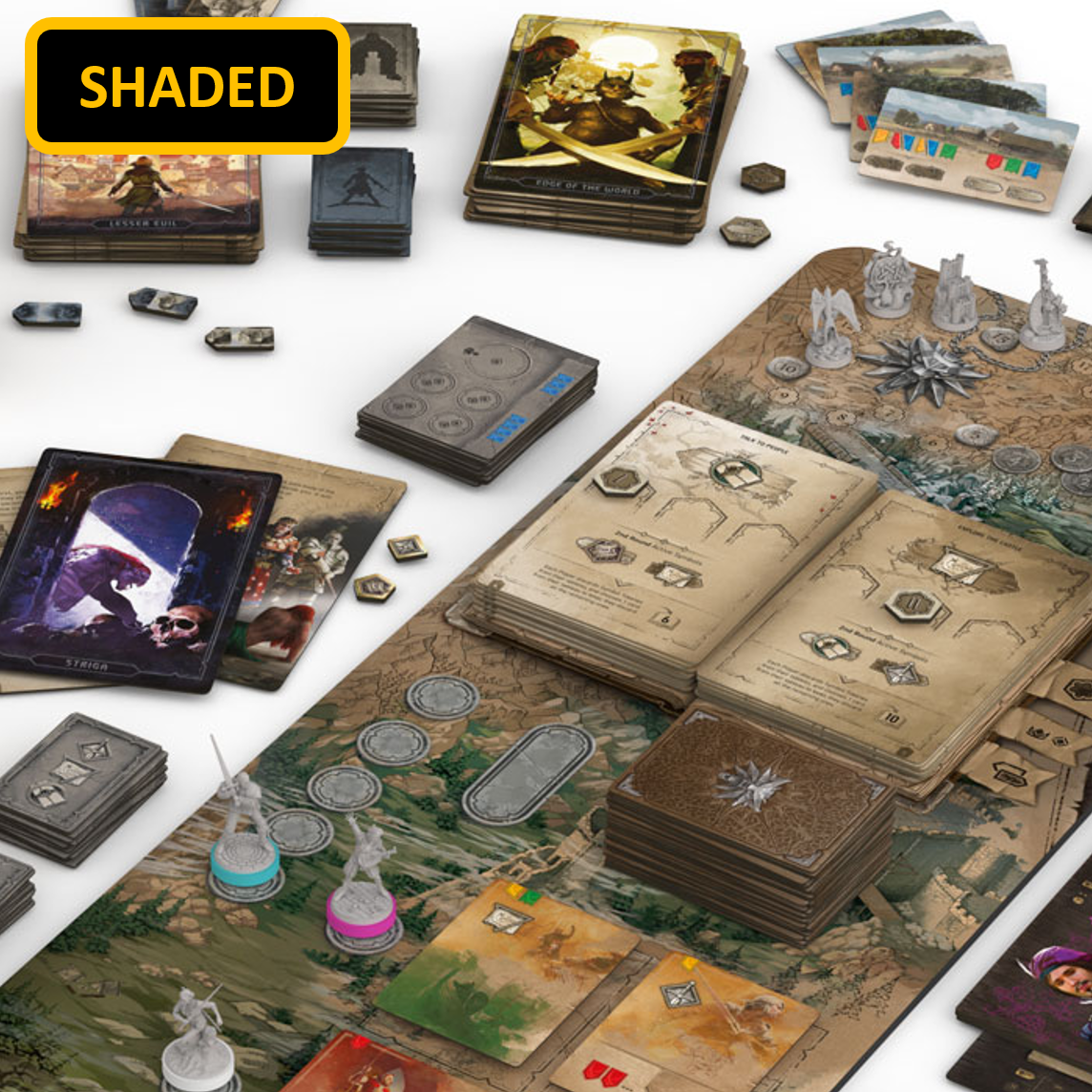 Gamefound Exclusive The Witcher: Path of Destiny Board Game Contents