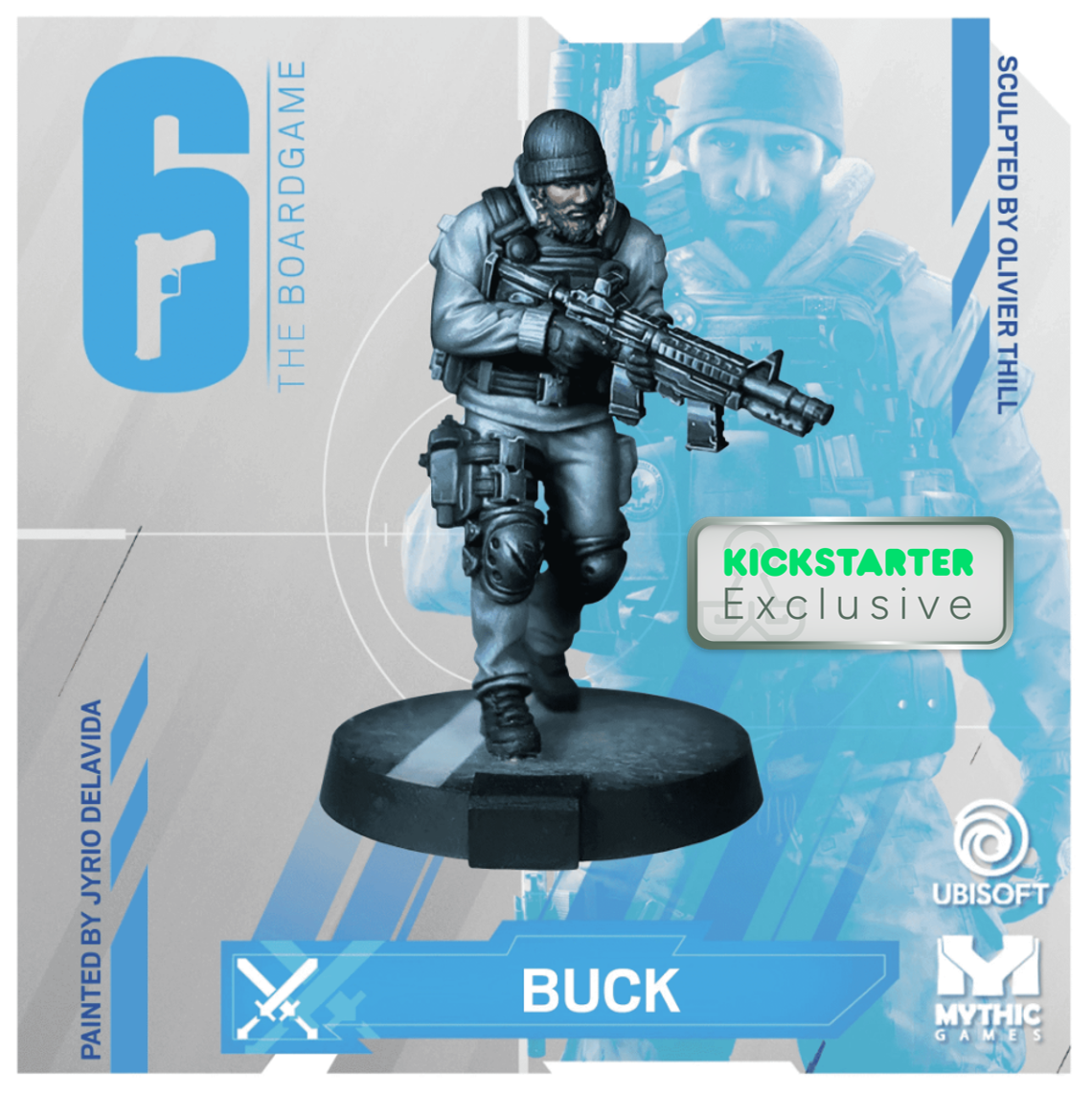 Kickstarter Exclusive Year 1 Expansion, Buck Miniature, From 6: Siege - The Board Game