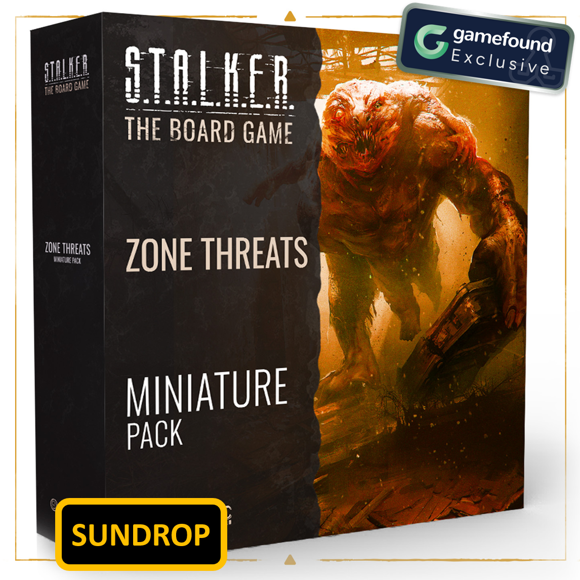 Gamefound Exclusive STALKER: The Board Game Zone Threats expansion, sundrop edition