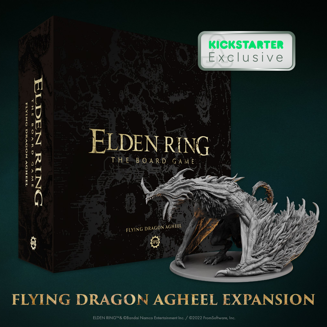 Kickstarter Exclusive Elden Ring: The Board Game Flying Dragon Agheel Expansion