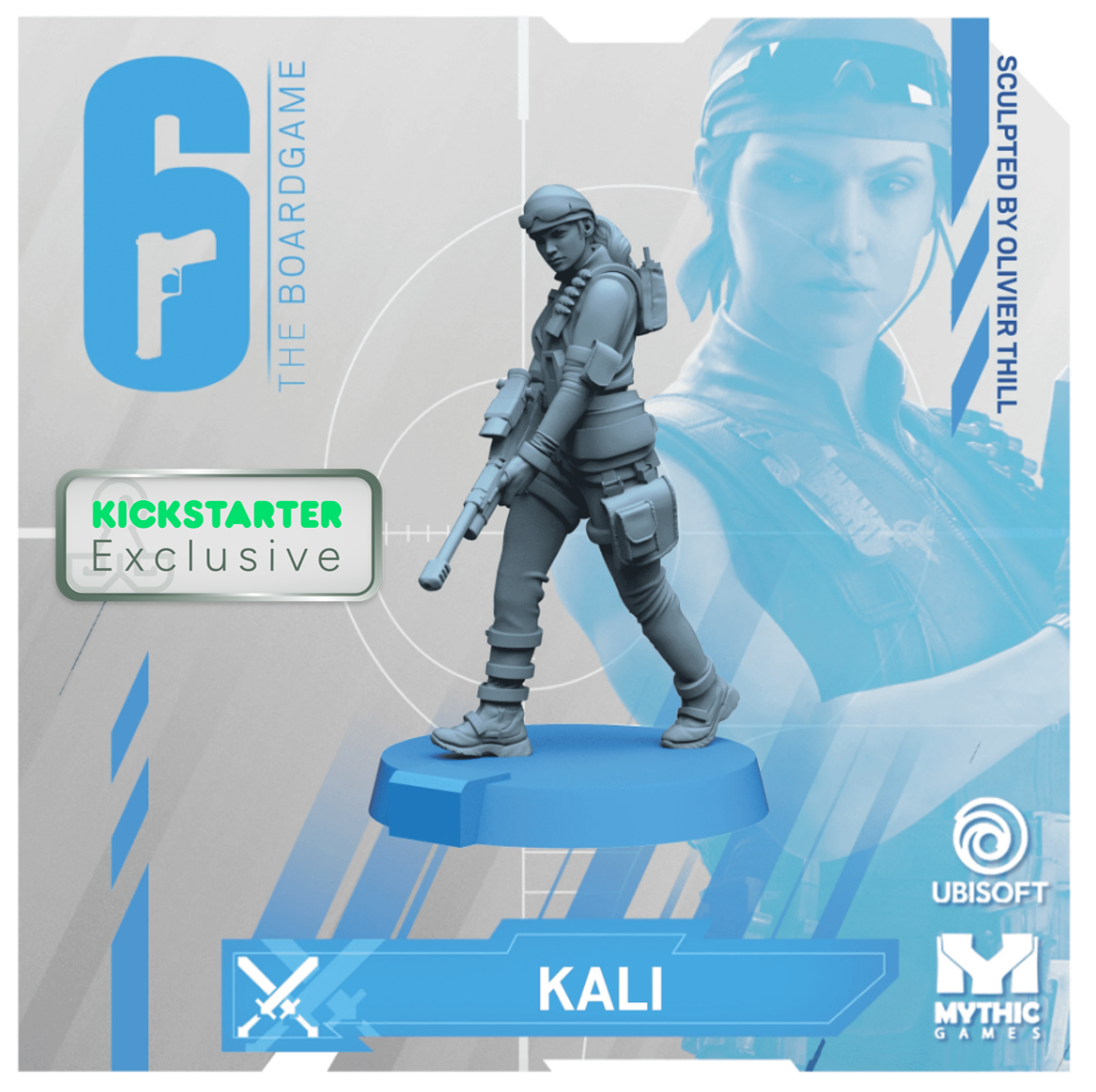 Kickstarter Exclusive Year 4 Expansion, Kali Miniature, From 6: Siege - The Board Game