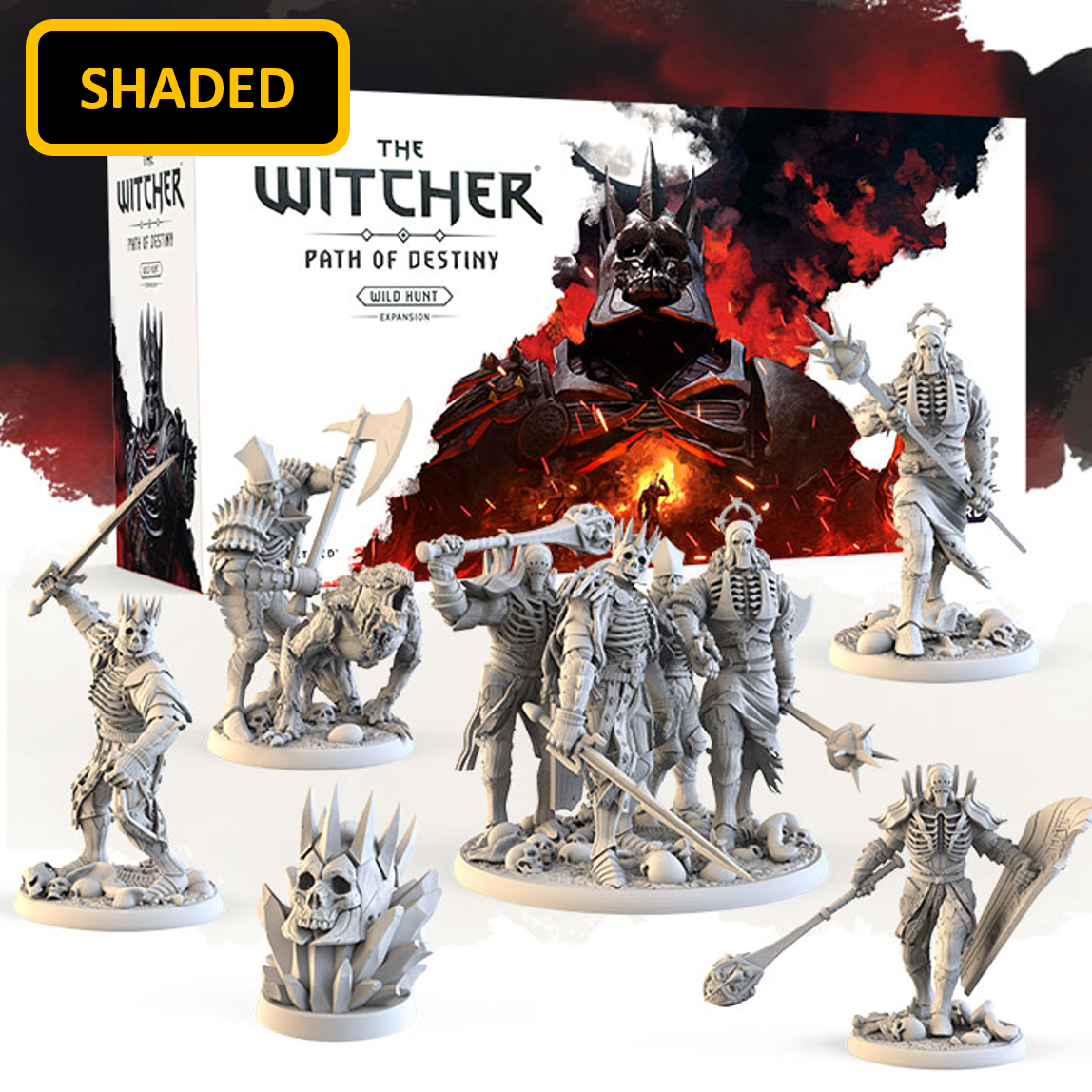 Gamefound Exclusive The Witcher: Path of Destiny Board Game Wild Hunt Expansion, Shaded Edition