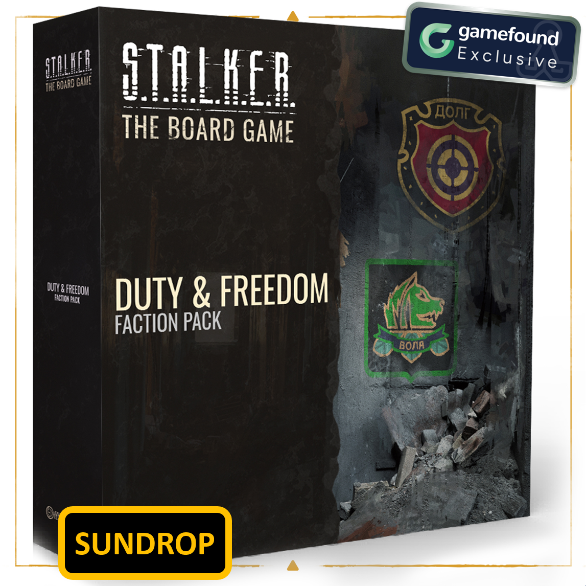 Gamefound Exclusive STALKER: The Board Game Duty and Freedom expansion, sundrop edition