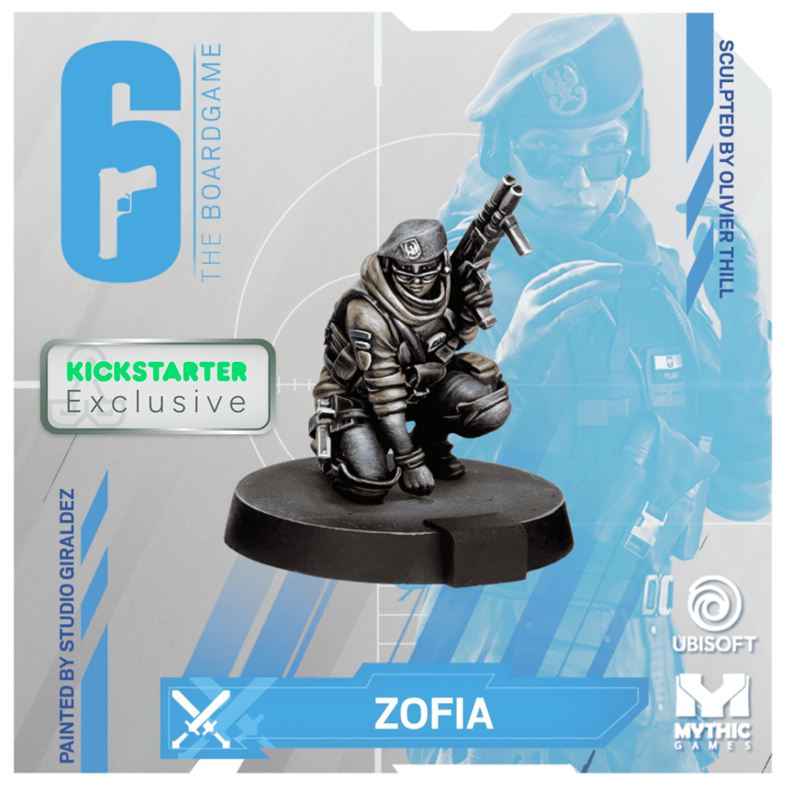 Kickstarter Exclusive Year 2 Expansion, Zofia Miniature, From 6: Siege - The Board Game