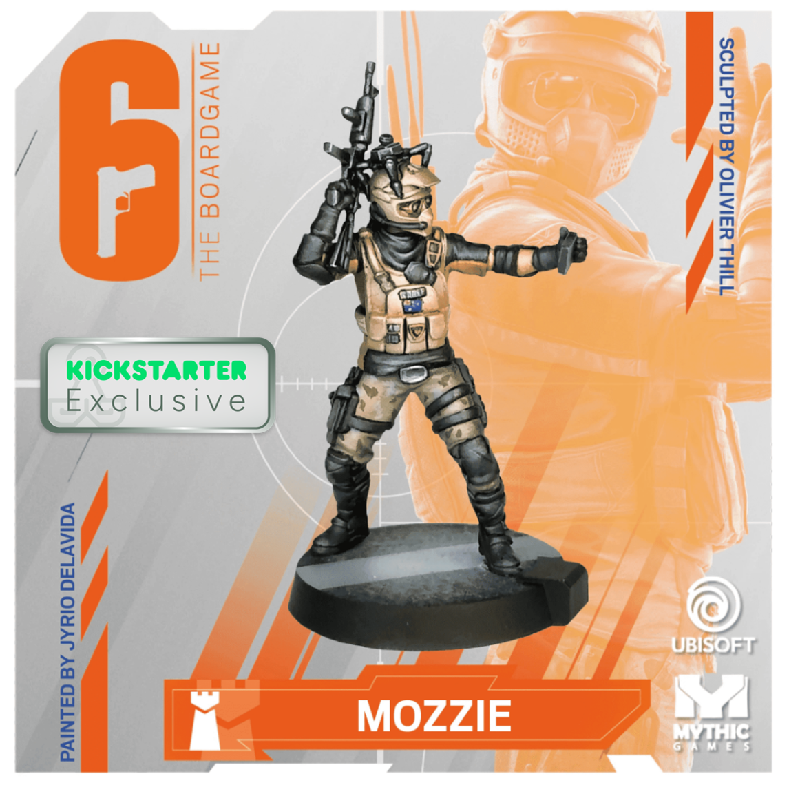 Kickstarter Exclusive Year 4 Expansion, Mozzie Miniature, From 6: Siege - The Board Game