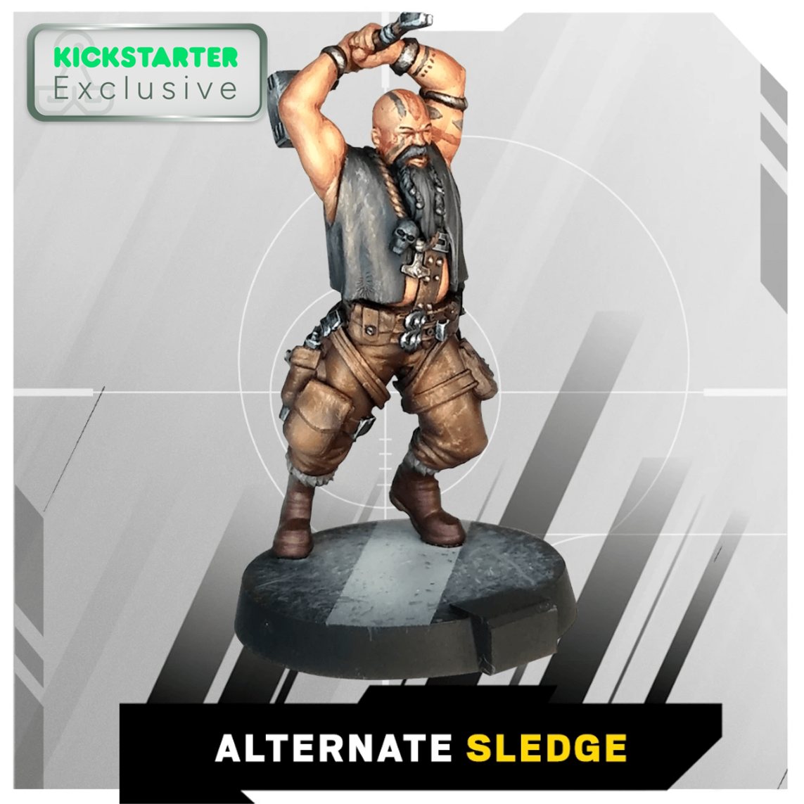 Kickstarter Exclusive Alternate Sledge Miniature From 6: Siege - The Board Game