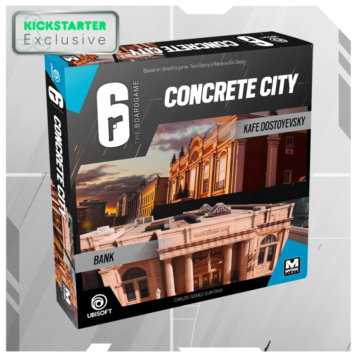 Kickstarter Exclusive Map Pack 1 - Concrete City Expansion From 6: Siege - The Board Game
