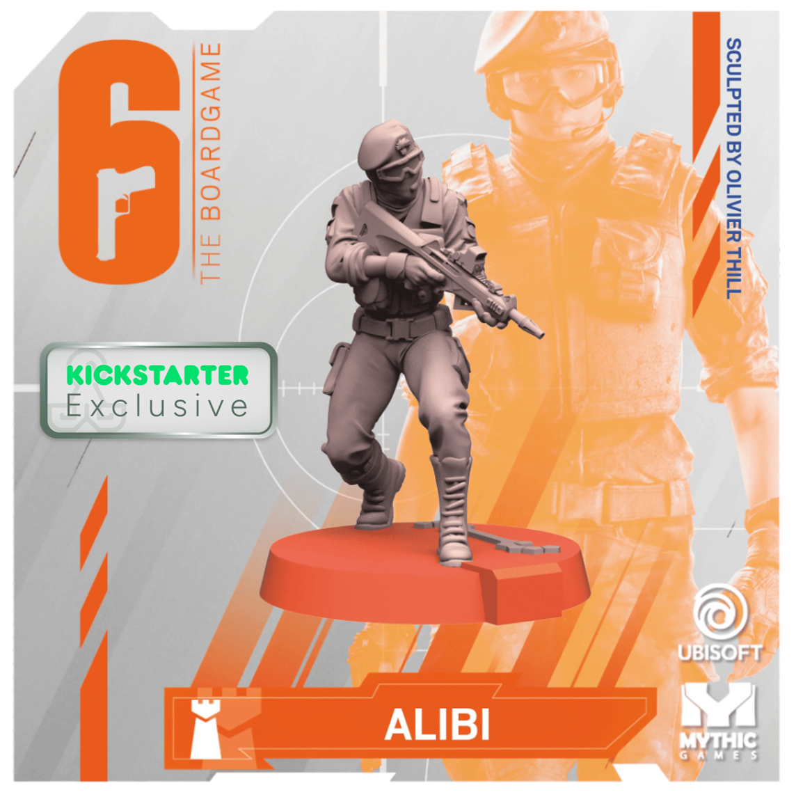 Kickstarter Exclusive Year 3 Expansion, Alibi Miniature, From 6: Siege - The Board Game