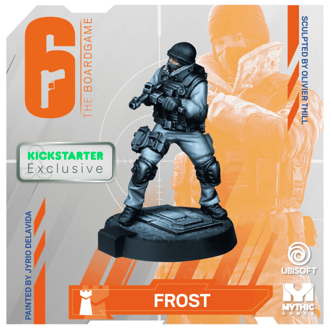 Kickstarter Exclusive Year 1 Expansion, Frost Miniature, From 6: Siege - The Board Game