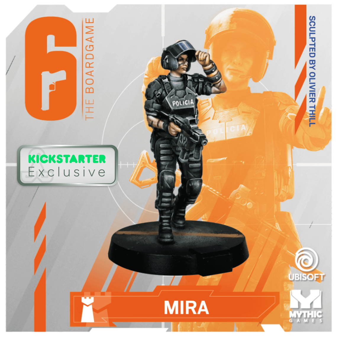 Kickstarter Exclusive Year 2 Expansion, Mira Miniature, From 6: Siege - The Board Game