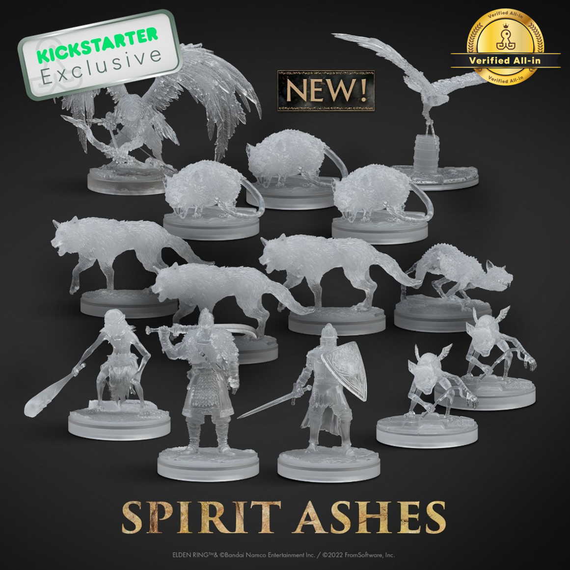 Kickstarter Exclusive Elden Ring: The Board Game Spirit Ashes Expansion