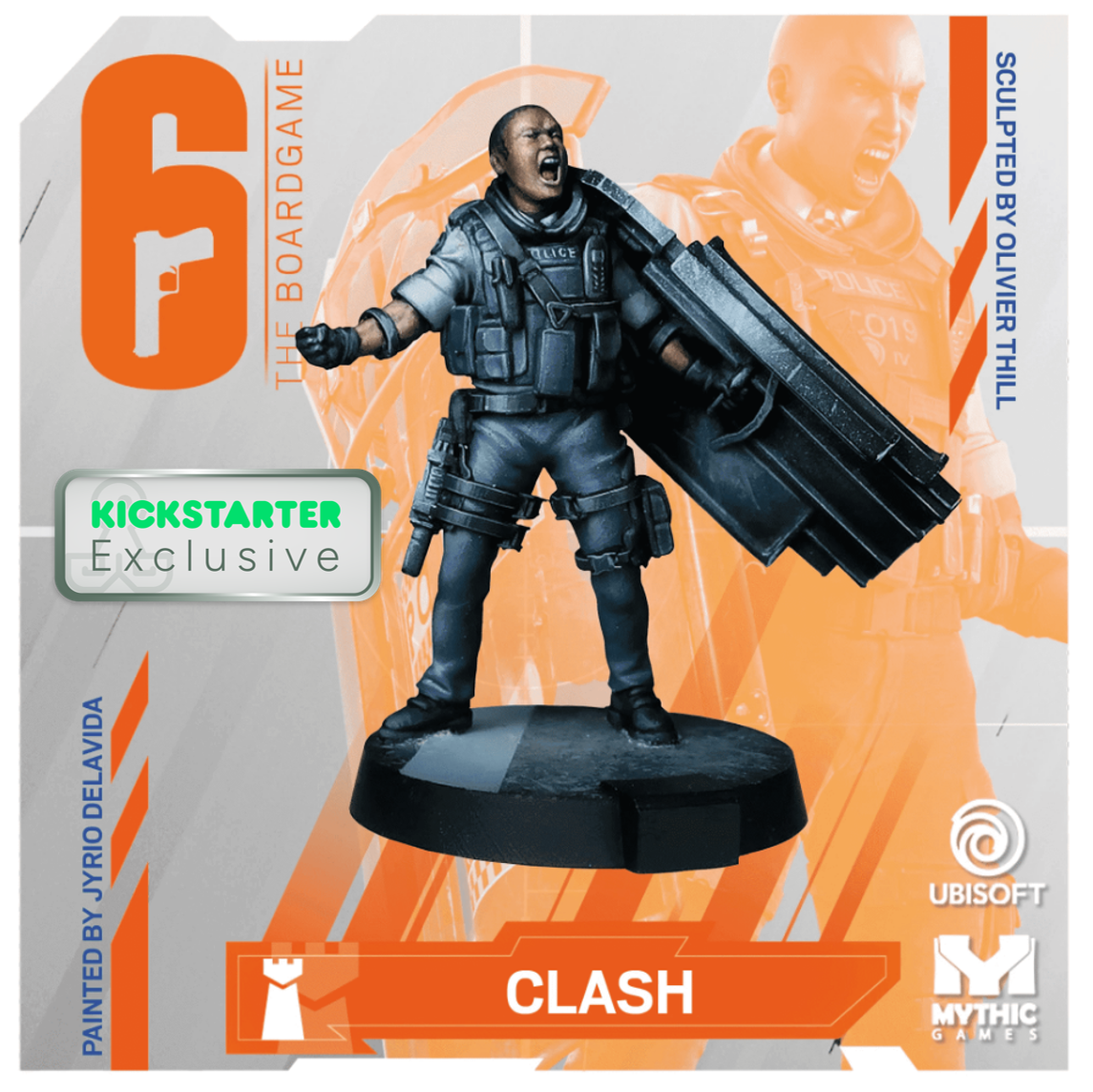 Kickstarter Exclusive Year 3 Expansion, Clash Miniature, From 6: Siege - The Board Game